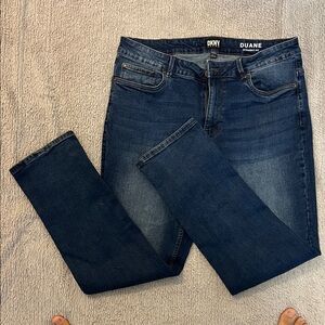 DKNY Men's Indigo Straight Jeans - 34x32